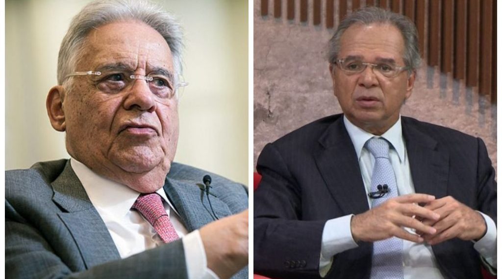 Fernando Henrique Cardoso e Paulo Guedes
