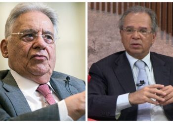 Fernando Henrique Cardoso e Paulo Guedes