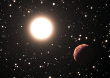 This artist's impression shows one of the three newly discovered planets in the star cluster Messier 67. In this cluster the stars are all about the same age and composition as the Sun. This makes it a perfect laboratory to study how many planets form in such a crowded environment. Very few planets in clusters are known and this one has the additional distinction of orbiting a solar twin — a star that is almost identical to the Sun in all respects.