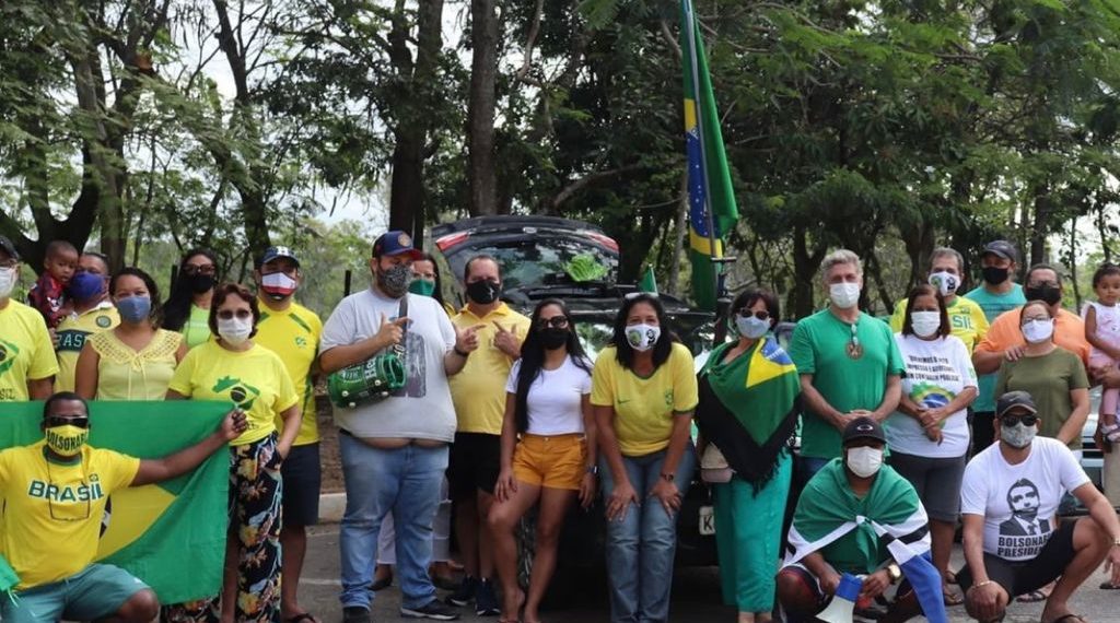 manifestação bolsonarista em Quissamã-RJ