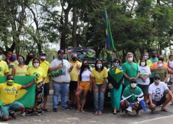 manifestação bolsonarista em Quissamã-RJ