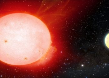 A gas giant exoplanet with the density of a marshmallow has been detected in orbit around a cool red dwarf star by the NASA-funded NEID radial-velocity instrument on the 3.5-meter WIYN Telescope at Kitt Peak National Observatory, a Program of NSF’s NOIRLab. The planet, named TOI-3757 b, is the fluffiest gas giant planet ever discovered around this type of star.