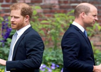 William se referia frequentemente a Harry como Harold, segundo o livro Spare, apesar de esse não ser o nome do irmão. (Getty Images)