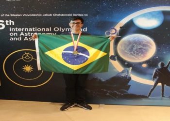Paulo Henrique dos Santos Silva conquistou medalha de ouro em Olimpíada Internacional de Astronomia — Foto: Arquivo Pessoal