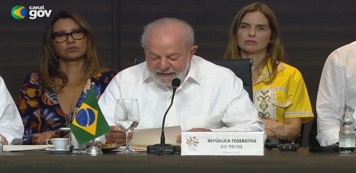 Lula na cupula da amazonia
