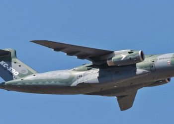 09/10/2023, Avião da Embraer KC 390. Foto: Marcos Corrêa/PR/Wikipedia