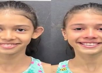Menina se emociona ao ver resultado da procedimento para correção das suas orelhas; entenda como funciona; veja vídeo