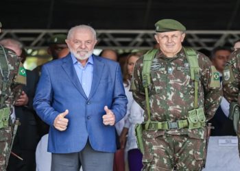 O presidente Luiz Inácio Lula da Silva, durante a cerimônia de Passagem de Comando do Comando Militar do Nordeste. em Recife (Ricardo Stuckert/PR/Divulgação)