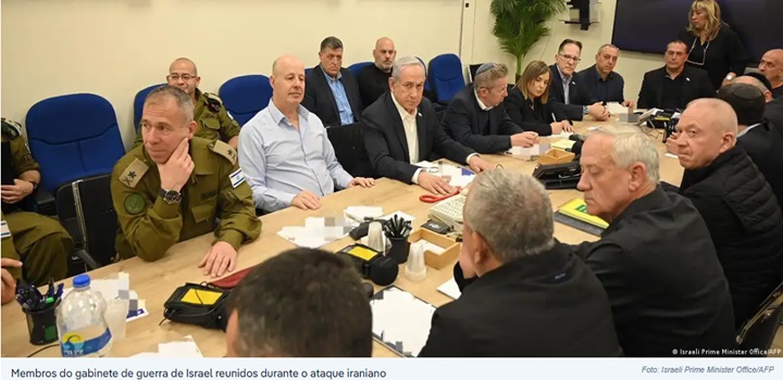 gabinete de guerra em israel