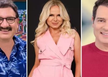Celso Portiolli e Ratinho "ironizam" anúncio de Eliana nas redes sociais