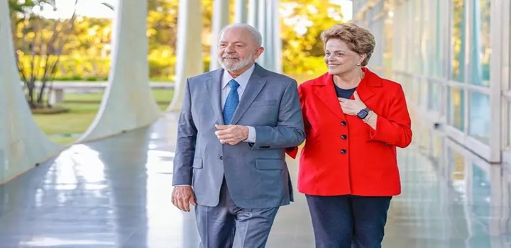 Lula e Dilma no Palacio do Planalto
