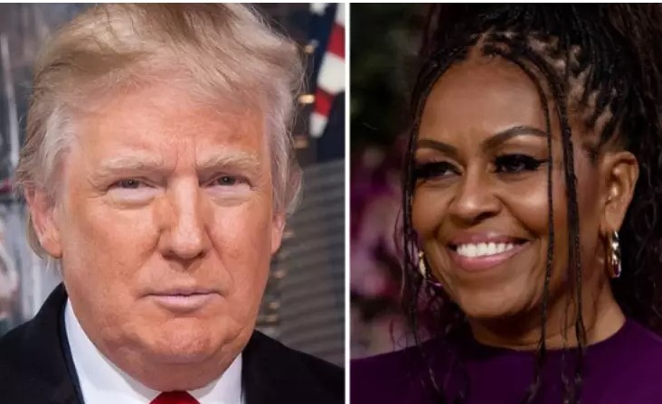MICHELLE OBAMA E DONALD TRUMP
