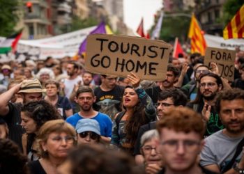 europeus contra o turismo