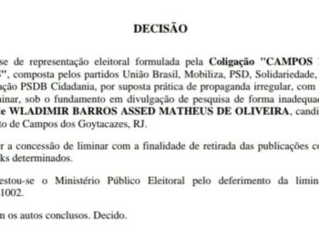 Juiz determina retirada de pesquisas usadas por Wladimir Garotinho