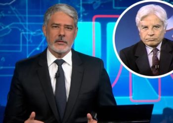 William Bonner falou sobre a importância de Cid Moreira para o Jornal Nacional • Reprodução/TV Globo
