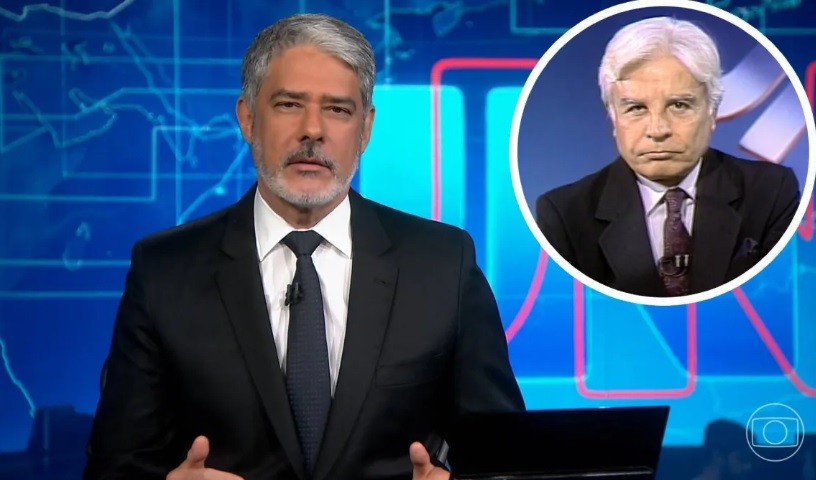 William Bonner falou sobre a importância de Cid Moreira para o Jornal Nacional • Reprodução/TV Globo