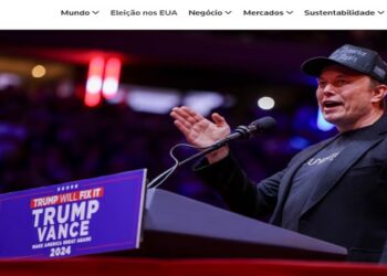 O CEO da Tesla e proprietário do X, Elon Musk, fala durante um comício do candidato presidencial republicano e ex-presidente dos EUA, Donald Trump, no Madison Square Garden, em Nova York, EUA, em 27 de outubro de 2024. Reprodução - Reuters