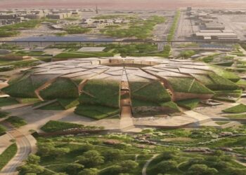 Arábia Saudita planeja grande completo esportivo no entorno do estádio(Imagem: Divulgação/Populous)