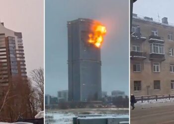 Drones atingem edifícios residenciais na cidade russa de Kazan