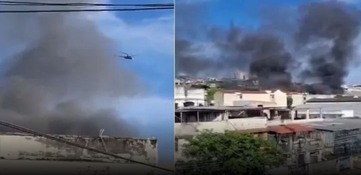 INCENDIO EM GALPAO NO RJ