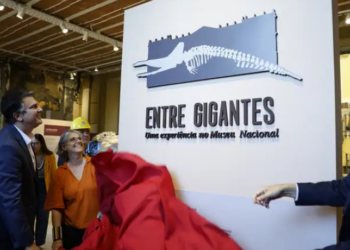 Após sete anos do incêndio, o Museu Nacional reabre parte do palácio com a exposição “Entre Gigantes”. Visitantes podem ver o esqueleto de uma baleia cachalote e o meteorito Bendegó. Entrada gratuita.