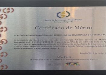 Macaé conquista 1º lugar nacional em Excelência na Governança e Gestão Pública