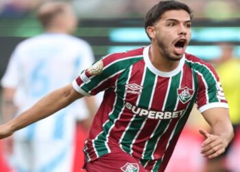 Nonato comemora o segundo gol do Fluminense sobre o Ulsan HD • MARCELO GONÇALVES / FLUMINENSE F.C.