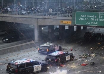 protestos na california e los angeles