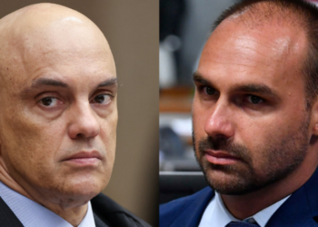 Alexandre de Moraes rejeita pedido da defesa e vota pela condenação de Eduardo Bolsonaro no STF.