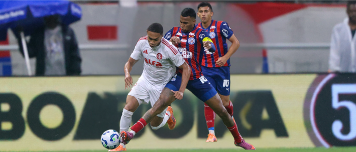 Bahia supera Internacional por 1 a 0 e garante vitória em jogo chuvoso