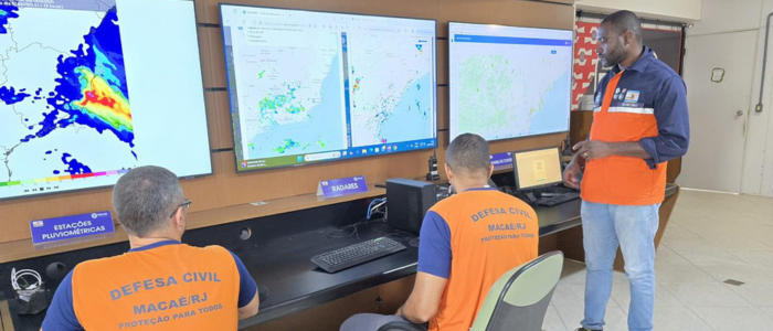 Defesa Civil de Macaé emite alerta para chuva forte e ventos intensos