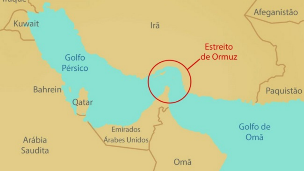 Estreito de Ormuz concentra grande parte do fluxo mundial de petróleo e se tornou peça-chave em tensões internacionais.