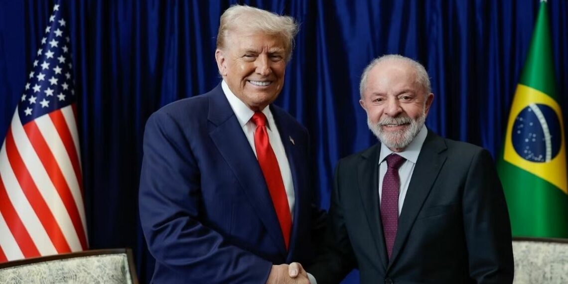 Lula e Trump se reúnem nos EUA para discutir relações entre os países.