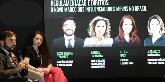 Evento em Brasília debateu regulamentação digital, proteção de influenciadores mirins e criação de ambientes mais seguros para crianças na internet.