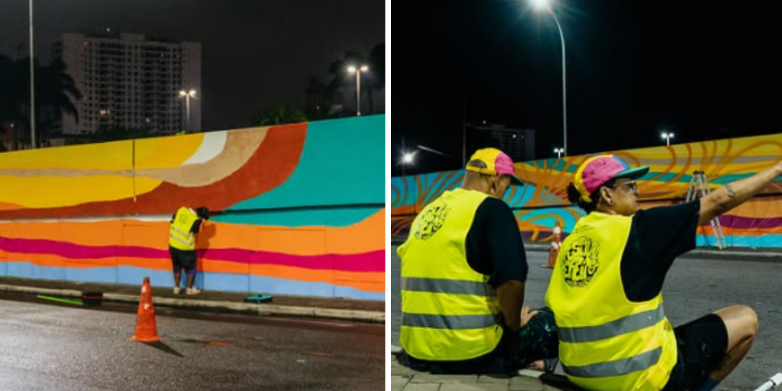 Ponte Rosinha recebe murais de graffiti em Campos dos Goytacazes durante o Festival Efeito – Edição Delas, que valoriza o protagonismo feminino nas artes urbanas.