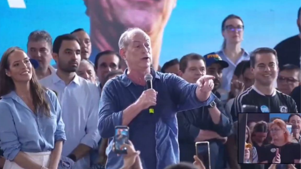 Episódio ocorreu durante lançamento da pré-candidatura de Ciro Gomes