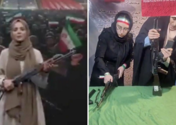 Registros feitos em Teerã mostram atividades com armas e mensagens de resistência
