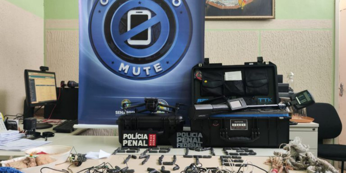 Operação Mute apreende 680 celulares em presídios de todo o país e intensifica ações de combate ao crime organizado no sistema prisional brasileiro.