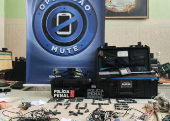 Operação Mute apreende 680 celulares em presídios de todo o país e intensifica ações de combate ao crime organizado no sistema prisional brasileiro.