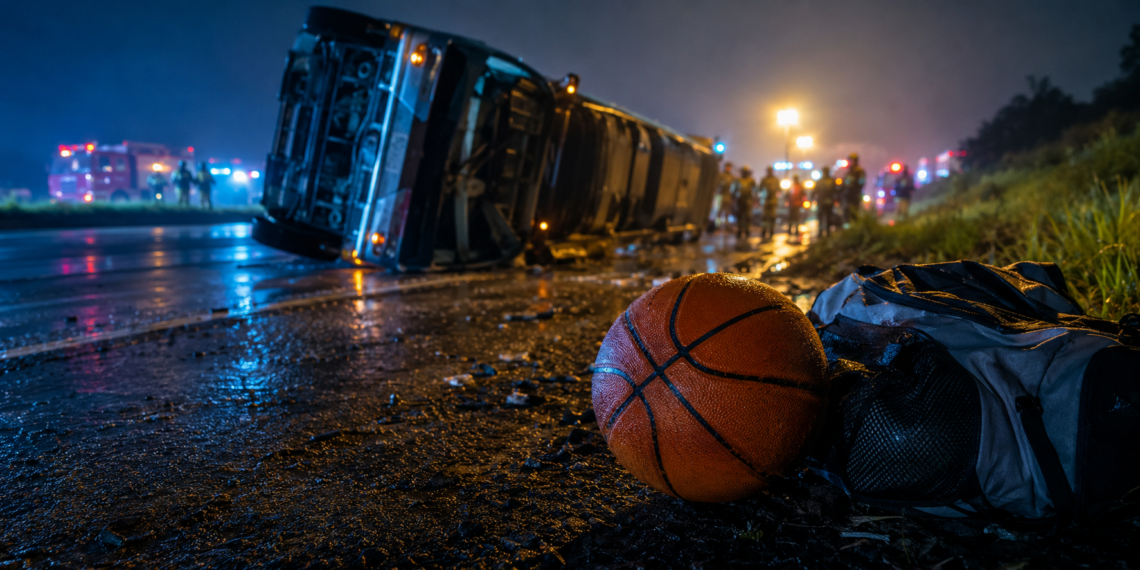 Ônibus com delegação de basquete capotou na CE-187, em Tauá, e deixou sete mortos e cerca de 30 feridos.
