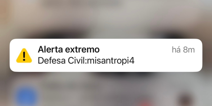 Órgãos estaduais negaram situação de risco que justificasse alerta extremo à população.