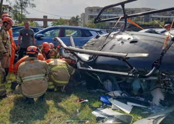 Perícia avança na identificação das vítimas da colisão entre dois helicópteros no Rio. Acidente deixou seis mortos no Recreio.