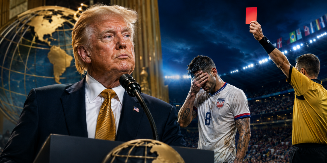 Interferência de Trump em caso disciplinar da Copa de 2026 abala imagem dos Estados Unidos após eliminação para a Bélgica nas oitavas de final.