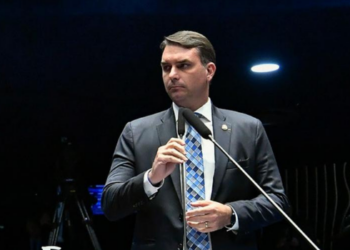 Perfis oficiais atribuíram pós-graduação em Ciências Políticas a Flávio, mas UFRJ disse não ter registro.