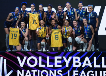 Brasil perde para a Turquia por 3 sets a 1 na final da VNL feminina de 2026 e conquista sua quinta medalha de prata na competição.