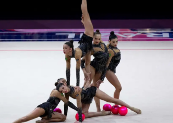 Brasil conquista o bronze no Mundial de Ginástica Rítmica em Frankfurt e garante classificação para os Jogos Olímpicos de Los Angeles 2028.