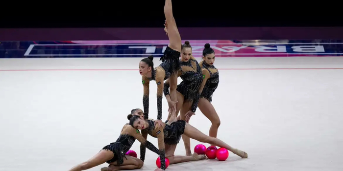 Brasil conquista o bronze no Mundial de Ginástica Rítmica em Frankfurt e garante classificação para os Jogos Olímpicos de Los Angeles 2028.