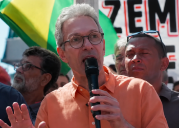 Romeu Zema inicia campanha à Presidência em Montes Claros com propostas de combate à corrupção, segurança pública e redução dos gastos do governo.