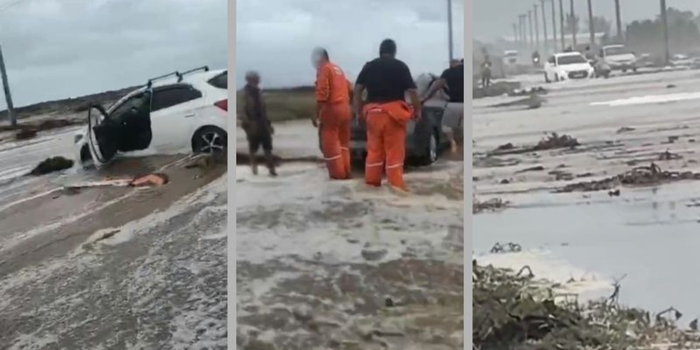 Ressaca marítima provoca erosão, alagamentos e acúmulo de areia em Campos, São João da Barra e Macaé, no Norte Fluminense.