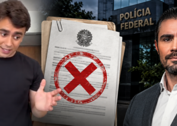 Polícia Federal confirma que é falso o documento divulgado nas redes sociais como suposto relatório sobre Nikolas Ferreira e Daniel Vorcaro.